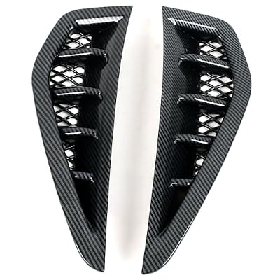 for Dodge Ram 1500 TRX 2021-2023 Carbon Fiber Black Side Door Air Vent Fender Cover Trim 2pcs Car Accessories