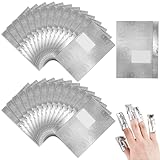 100 Pcs Gel Nail Polish Remover, Gel Nail Foil Wraps Soak Off Foils Cotton Pads