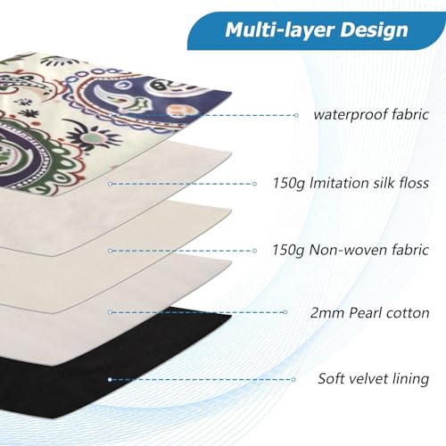 Funda para Laptop 13-14 Pulgadas Impermeable Patrón Paisley miniatura 4