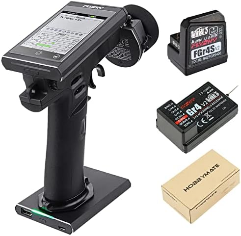 Flysky Noble NB4 Rc Transmitter Receiver FGr4 V2 & FGr4s V2, 2.4GHz Rc Car Remote Controller 4 Channel AFHDS 3 - HOBBYMATE