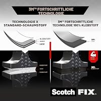 Scotch-Fix Doppelseitiges Montageband für Außenbereiche - 1 Rolle (19 mm x 5 m) - Hält bis zu 7 kg - Dauerhafte Klebekraft auf Metall, Holz, Acryl – Ansicht 6