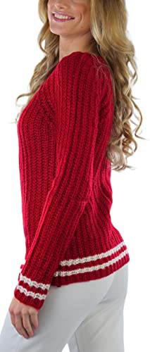 Image of ToBeInStyle Women's Classic Long Sleeve V-Neck Pullover Sweater