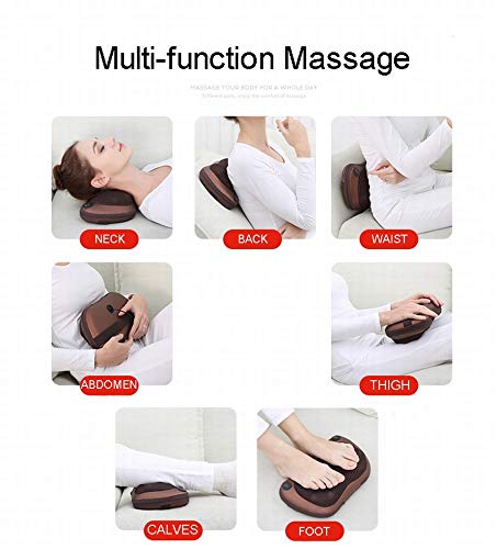 Massage cervical électrique MU : coussin rotatif multifonctionnel pour la nuque - 3