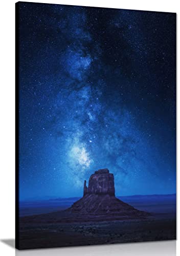 Monument Valley Night Blue Sky & Stars 31x20cm