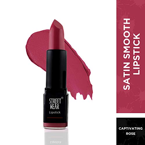 Image of Street Wear Satin Smooth Lipstick, Captivating Rose, 4.2g