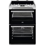 AEG 5000 Series SurroundCook Cooker with Induction Hob CIX6540ACM, Capacity 77/39L, Double Cavity Electric, Catalytic Self-Cleaning Oven, Grill Function, Heat Indicators, Cooling Fan, 894x600x600 mm