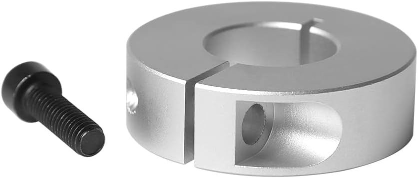 4pcs Clamp-on Shaft Collars Aluminum Single Split Shaft Collar, 45mm Bore Size, 80mm OD, 22mm Thickness with M10 Set Screw