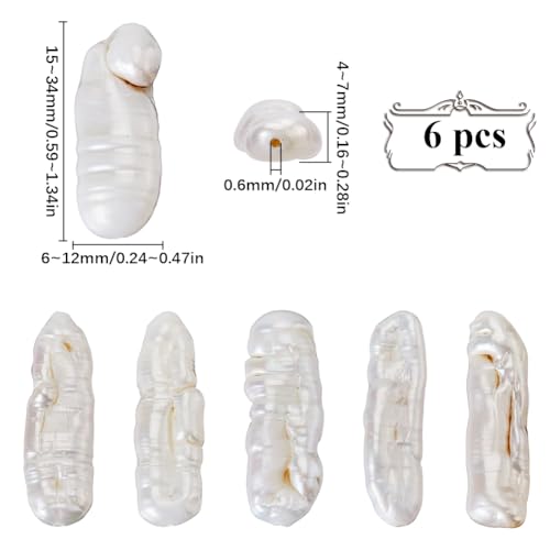 Perles Blanches Keshi pour fabriquer des bijoux personnalisés sans défaut d'assemblage