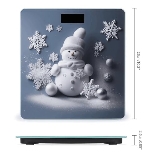 Báscula digital para baño Snowman Stars and Snowflakes miniatura 2