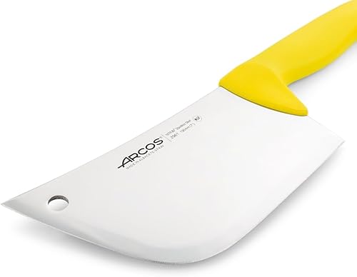 Miniatura 3 de Arcos Cuchillo de carnicero de acero inoxidable nitrum de 7 pulgadas y hoja de 7.480 in. Cuchillo de carnicero profesional. Mango ergonómico de