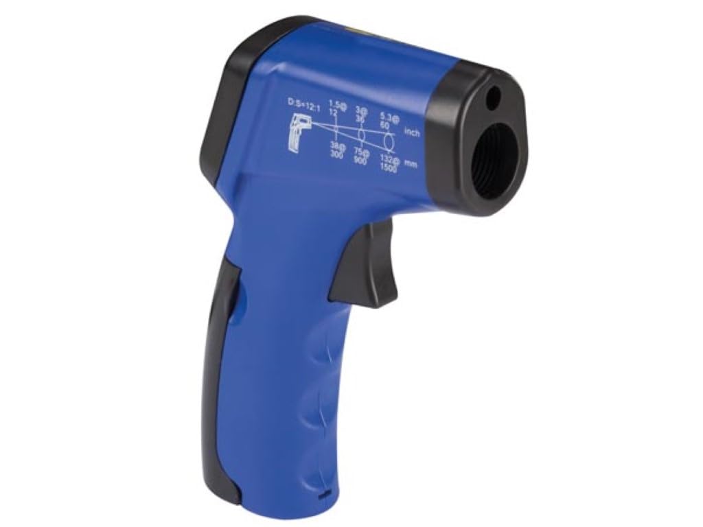 Velleman Berührungsloses IR-Thermometer mit Laser, -50 °C bis +330 °C, LCD-Display mit Hintergrundbeleuchtung, schnell und präzise