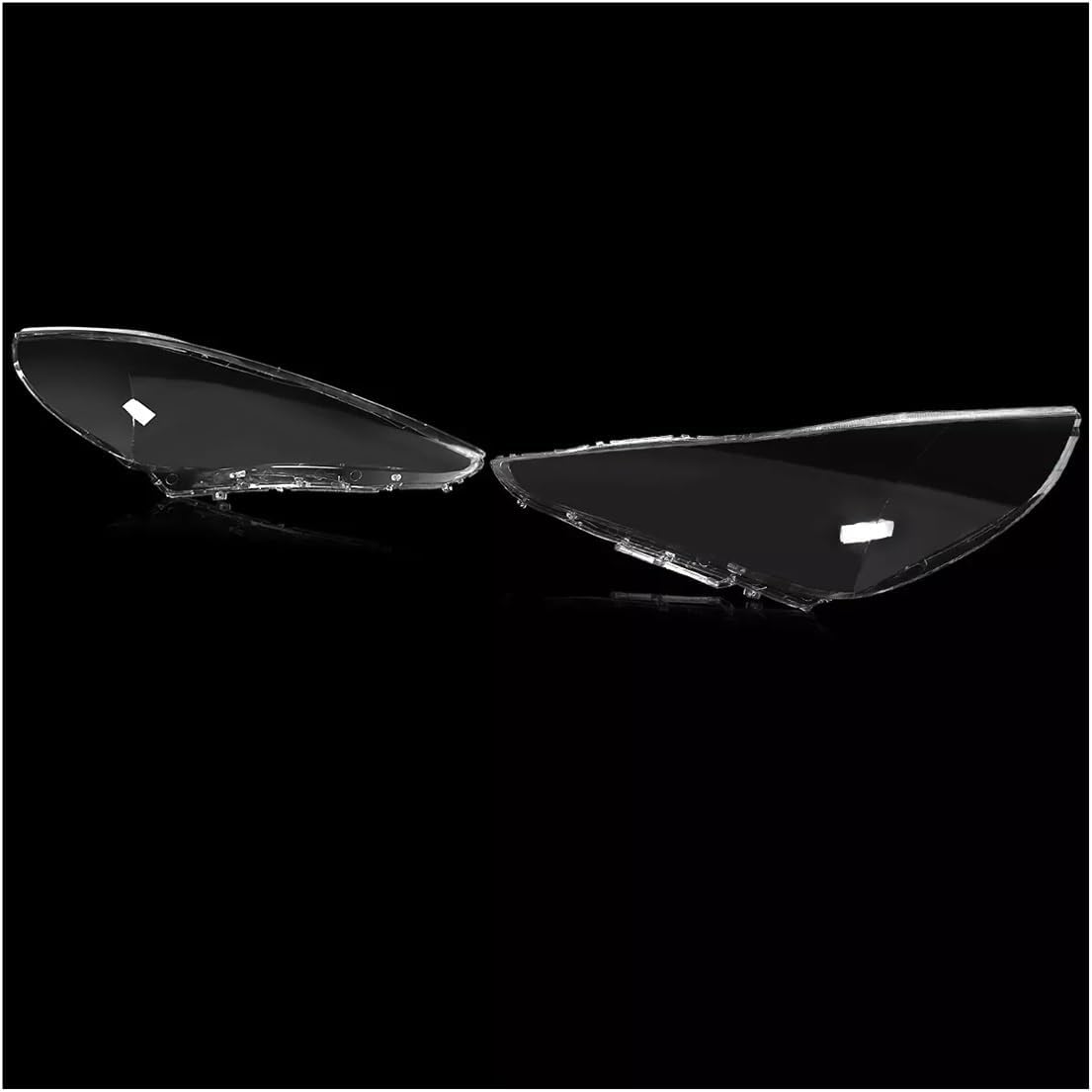 Head light Lenses Compatible Compatible for Hyundai for Sonata Front Head Lamp Cover Gfor LS SE 4-Door 2011-2014 Pair Shade Head lamp Lens Covers Clear Replace Replacement Housing(Large) (AP)