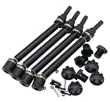 Drive Shaft Compatible with Traxxas 1/10 Maxx 4WD Monster Truck 89076-4 2.0 V2 Driveshaft w/WideMaxx Parts Rc Car Upgrade Steel Replacement(Black)