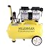 Produktbild WELDINGER Flüsterkompressor FK 95 pro 750 W Luftabgabe 90 l/min ölfrei innenbeschichteter Tank 5 Jahre Garantie