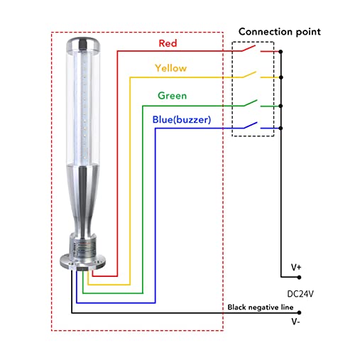 Luz de advertência led torre de sinal luz pilha coluna de advertência industrial andon base rotativa