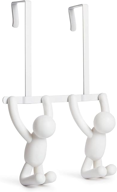 Umbra 1004260-660 Buddy Double Otd Hook White, 21.59 x 6.35 x 31.75 cm