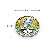 The Tie Dye Stealie Car Badge Emblem in Chrome – ABS Resin Composite, Chrome Finish 3D Decal for Vehicle Exterior