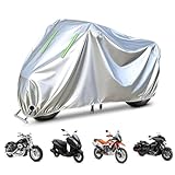 Housse de Moto sur Mesure pour Aprilia Rxv 450, Tout Temps Protection Anti Rayures, Neige Pluie et UV pour Le remisage extérieur avec Trou Cadenas Housse pour cyclomoteur