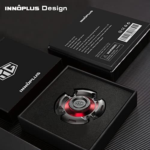 Image of Fidget Spinners, Fidget Spinner for Adults, Stress Anxiety ADHD Relief Figets Toy, Metal Finger Hand Spinner Toys with Luminous Light, Fidget Spinner Need Absorb Light Then Release in Dark