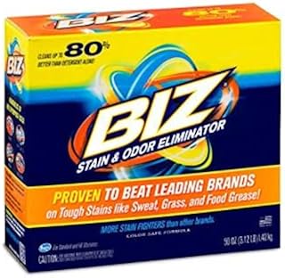 Biz Laundry Detergent Powder Booster, Stain & Odor Removal - 6-Pack, 50 Ounce Boxes