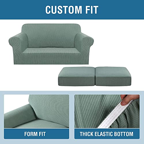 H.versailtex Sage Sofa Covers For 3 Cushion Couch Bundles Loveseat Covers For 2 Cushion Couch #TOP21