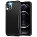 Produktbild HOOMIL Unzerstörbar Serie Kompatibel mit iPhone 12 Hülle/iPhone 12 Pro Hülle [Echter Militärischer Fallschutz] Handyhülle iPhone 12 Stoßfest Matt Hard Case Schutzhülle - Schwarz