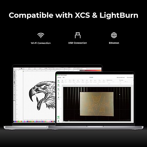 xTool P2 Desktop CO₂ 55W Cutter and Engraver, Enclosed Machine with Dual 16MP Cameras, 600mm/s Engraving Speed, Compatible with Wood, Acrylic, Leather, Glass and More, Class1 - Image 4