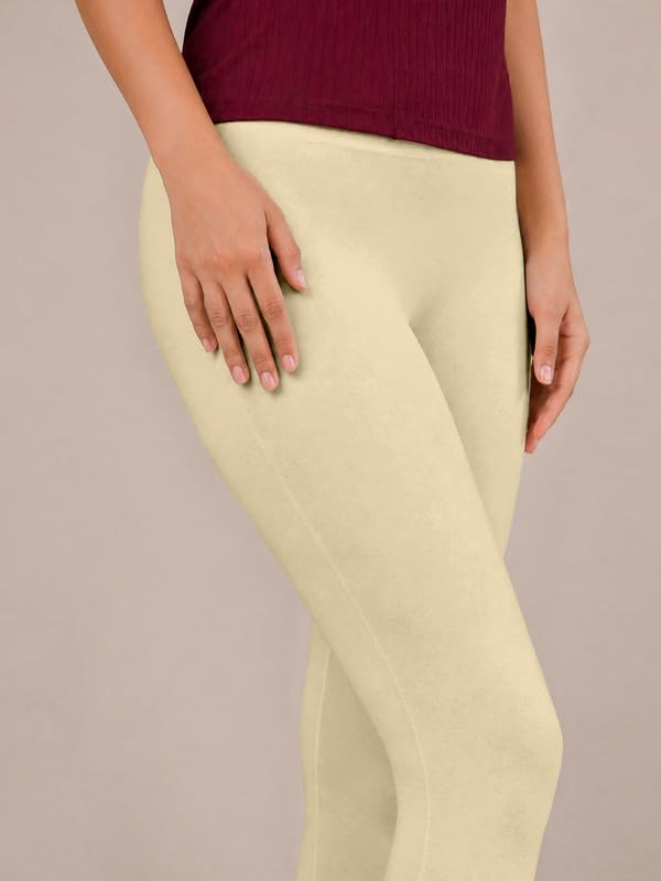 Image of TRENDMALLS Women's Microfiber Elastane Stretch Soft Churidar Length Leggings with Ultrasoft Waistband