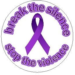Domestic Violence Awareness MAGNET - Purple Ribbon Anti Abuse