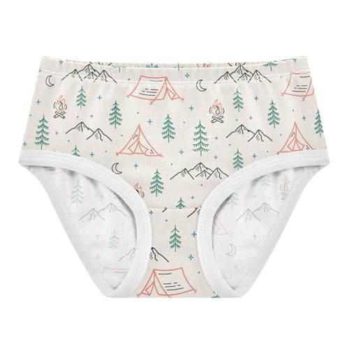 Girls' Underwear Desert Camping Cotton Stretch Comfort Toddler Panties
