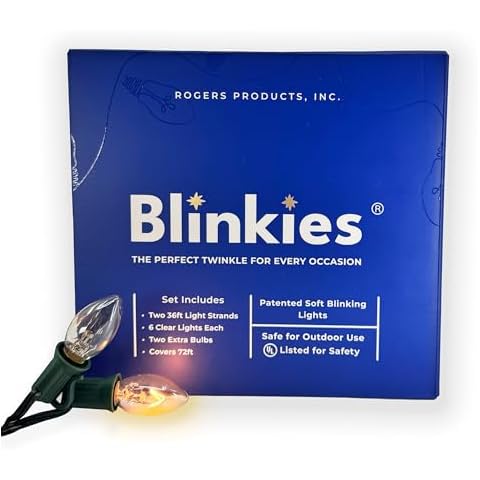 TOLOO Blinkies Soft White Blinking Christmas Lights Cover