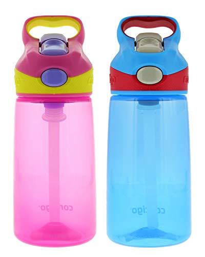 Contigo Striker Kids Water Bottles, 14oz, 2pk - BPA Free Reusable Water Bottle