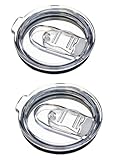 Spill Splash Proof Lid For Yeti,RTIC & Ozark Trail Tumbler (30oz 2-Pack)