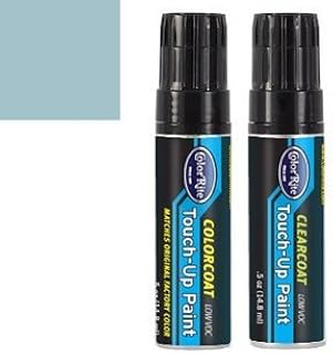 Half-Ounce Jar for Chevrolet All Automotive Touch-up Paint - Astro Blue Metallic 25 (1970) - Color+Clearcoat Package