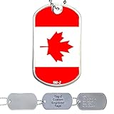 Our custom military dog tags, crafted from durable 304 polished stainless steel and measuring 2 inches x 1.125 inches, offer vibrant personalization with printed designs, embossing, or engraving, making them a stylish accessory and a symbol of identi...