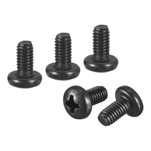 Vis à tête Phillips plate DTGN M4-0.7x8 acier 304 noir 50pc