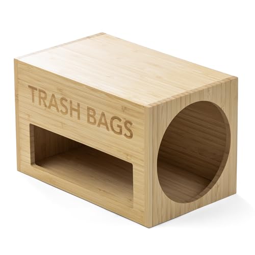 Support pour sac poubelle en acier durable au design épuré moderne