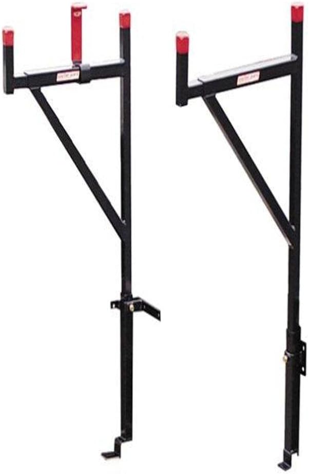 Weather Guard Truck Ladder Rack, Steel, 23 x3x57, Blk/Red