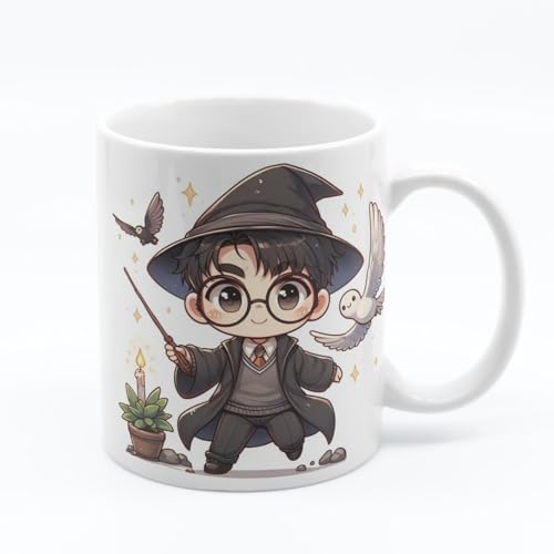 Image of Half Engineer Gifts - HE Herry Potter Printed Coffee Mug 325ml with Fridge Magnet | Birthday & Return Gift for Kids Friends Brother Sister | Rakshabandhan, Diwali, Christmas, New Year | Home Office