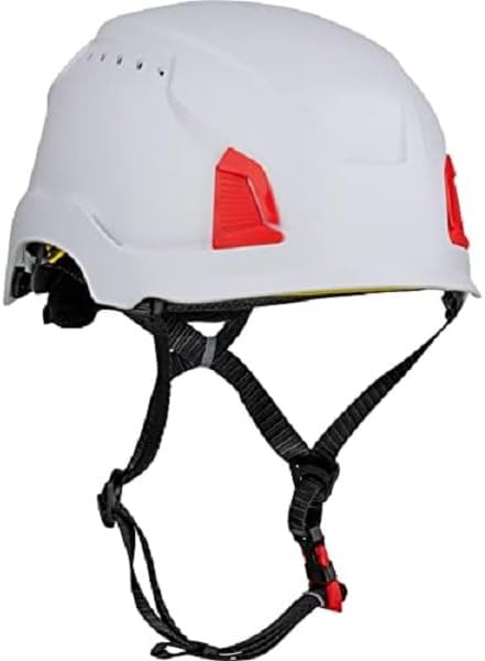 Traverse Vented Industrial Climbing Helmet with MIPS Technology - ABS Shell - EPS Foam Impact Liner White