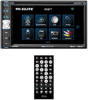 BOSS Audio Systems Elite BV765B Car DVD Player - Double Din, Bluetooth Audio and Hands-Free Calling, 6.5 Inch LCD Touchscreen, MP3, CD, DVD, USB, SD, Aux Input, AM/FM Radio Receiver