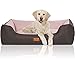 Knuffelwuff 14096-005 Hundebett Hundekörbchen Hundesofa Hundekissen Hundekorb Bezug Waschbar Luke Xl Schwarz-Rosa