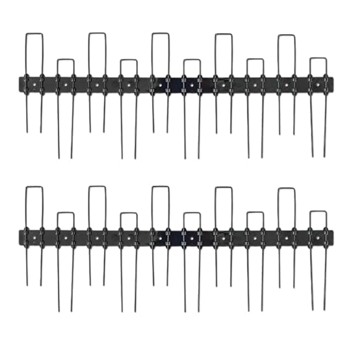 PG 3m Solar Panel Bird Proofing Kit Stainless Steel Black Bird Spikes 160mm - Attach With Clips Or Sealant To Control & Prevent Pigeons Nesting (160mm Spikes, 3, Metres)