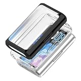 WUWOCJ 2 Pack Soft TPU Case Cover Compatible with Huawei Band 11 Pro Smartwatch,All Around Protective Case Bumper Frame (Black+Clear)