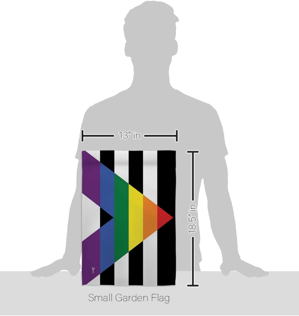 Straight Allies for Equality Garden Flag - Set Wall Holder Support Pride Rainbow Love LGBT Gay Bisexual Pansexual Transgender - House Banner Small Yard Gift Double-Sided Made in USA 13 X 18.5