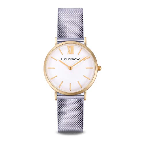 Montre femme acier inoxydable anti-irritation avec bracelet milanais réglable Mini Mesh