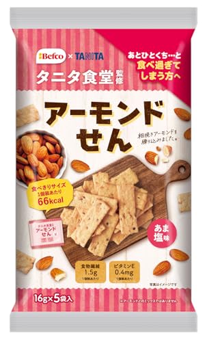 栗山米菓 タニタ食堂監修アーモンドせん 80g