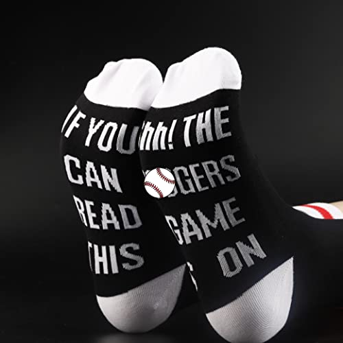 TSOTMO 2 pairs Baseball Socks Baseball Game Gift for Players Coach Funny Sports Socks for Lovers4
