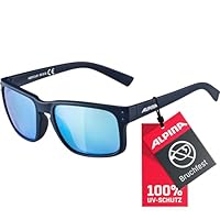 ALPINA KOSMIC - Verspiegelte und Bruchsichere Sonnenbrille Mit 100% UV-Schutz Für Erwachsene, nightblue matt, One Size