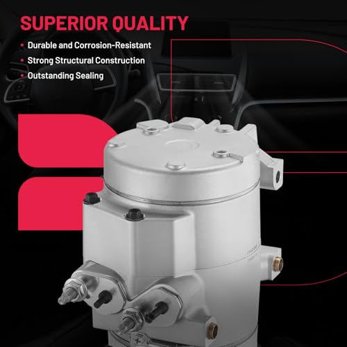 BDFHYK Air Conditioning A/C Compressor 68192 Compatible with Ford Expedition F-150 2007-2014, F-250 F-350 F-450 F-550 Super Duty, F53, Compatible with Lincoln Navigator Mark LT 2007-2008